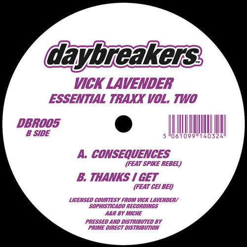 Lavender, Vick: Essential Traxx Vol. 2 - 12-INCH SINGLE