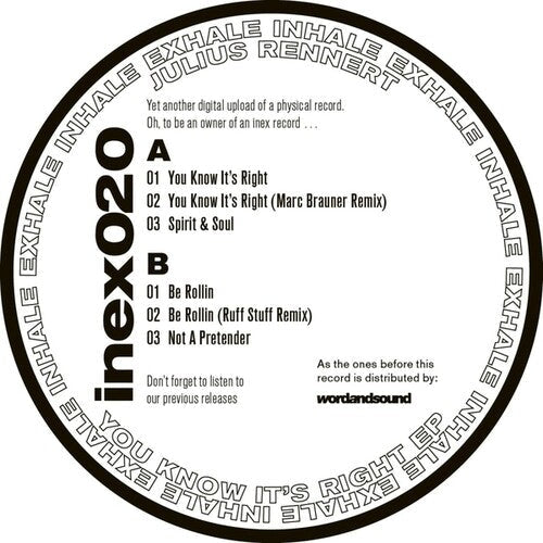 Julius Rennert: You Know It's Right - 12-INCH SINGLE