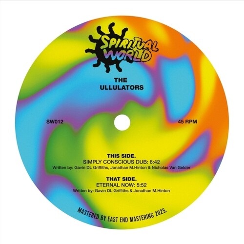 Ullulators: Simply Conscious Dub/Eternal Now - 12-INCH SINGLE