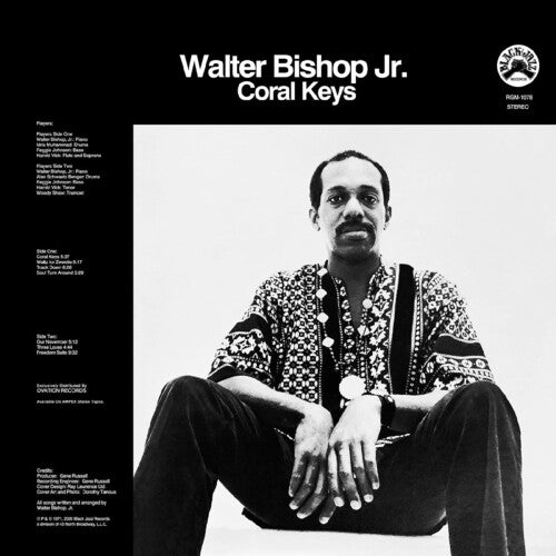 Walter Bishop Jr.: Coral Keys - Remastered - Blue with Black Swirl Vinyl - VINYL LP