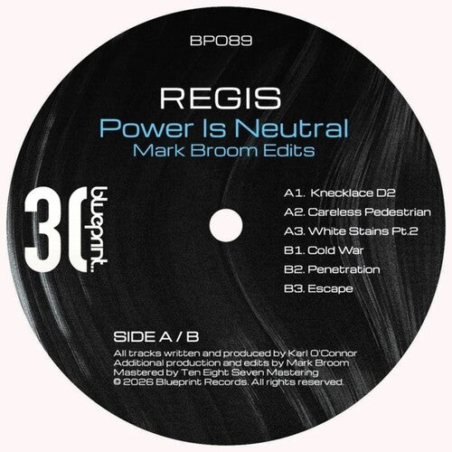 Regis: Power Is Neutral (Mark Broom Edits) - 12-INCH SINGLE