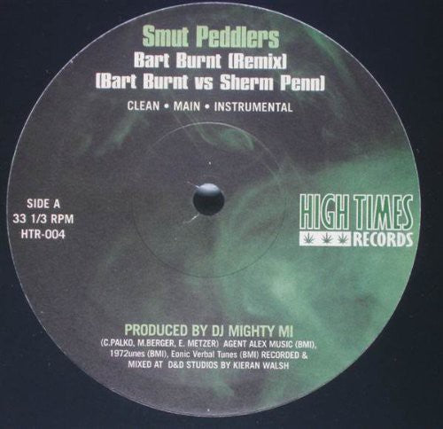 Smut Peddlers: Bart Burnt / Take a Hit - 12-INCH SINGLE