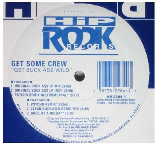 Get Some Crew: Get Buck Ass Wild - 12-INCH SINGLE