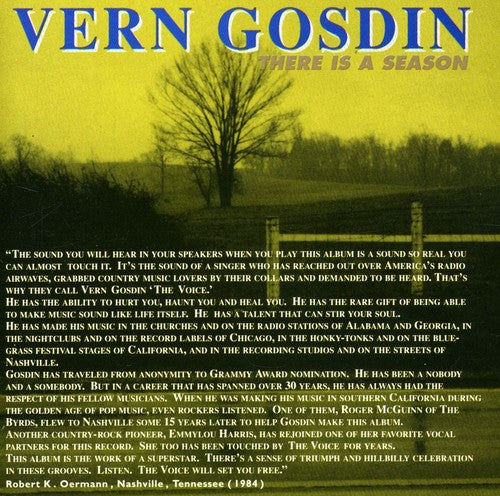 Vern Gosdin: There Is a Season - COMPACT DISCS