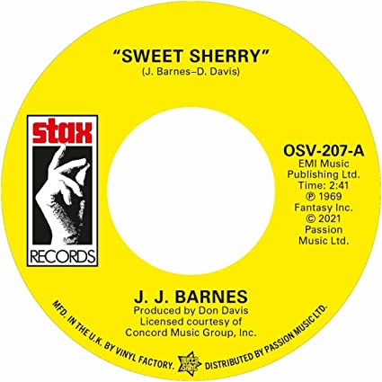 J.J Barnes: Sweet Sherry / The Whole Damn World Is Going Crazy - 7-INCH SINGLE