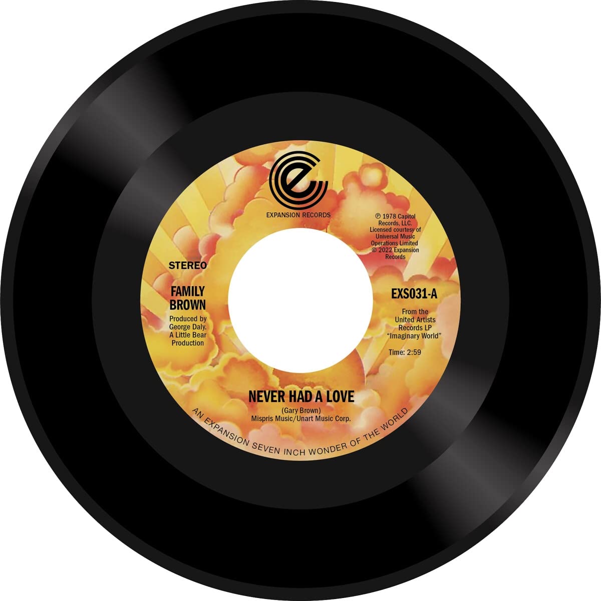 Family Brown: Never Had A Love - 7-INCH SINGLE